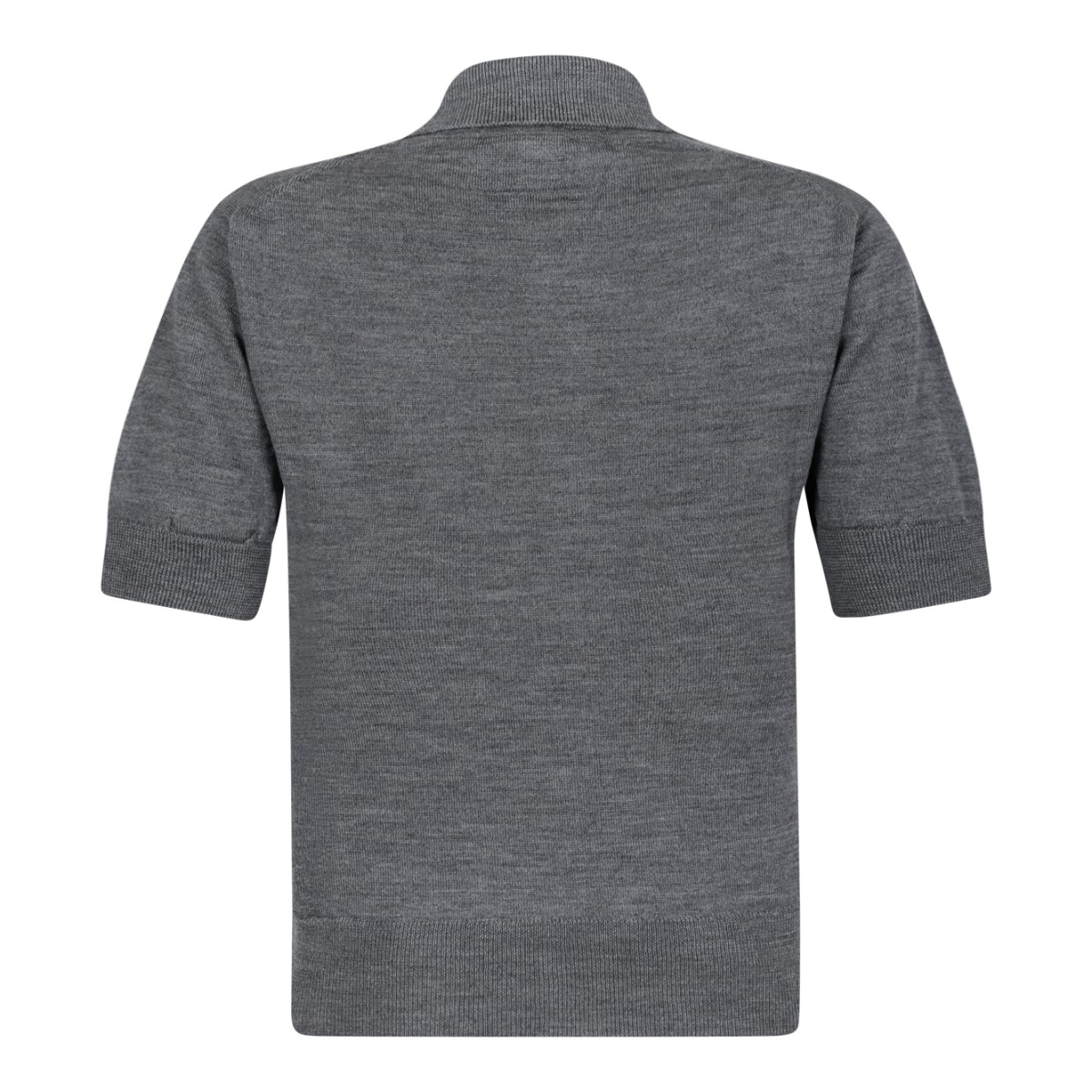 AMI Paris Grey Ami de Cur Polo Shirt.
