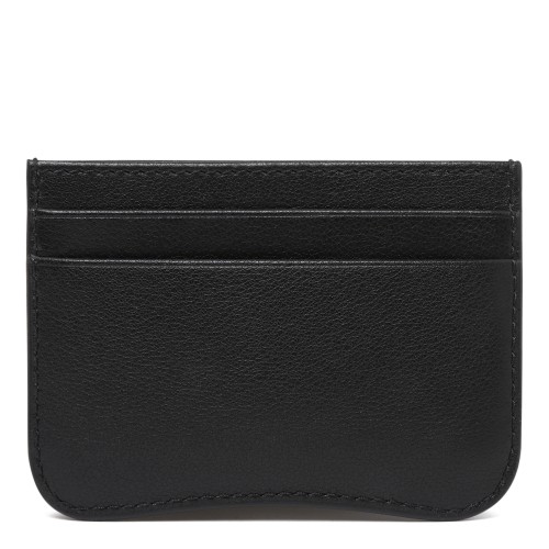 AMI Paris Black Ami de Cur Leather Card Holder.