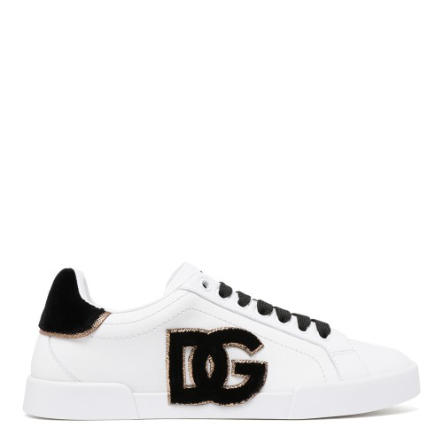 Dolce & Gabbana White DG Logo Sneakers.