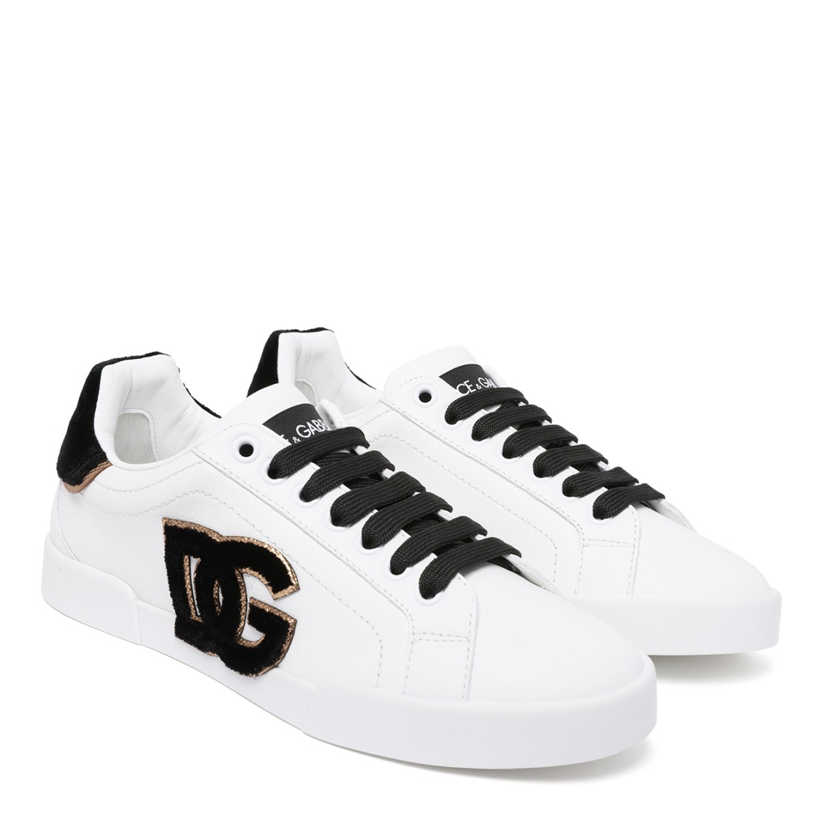 Dolce & Gabbana White DG Logo Sneakers.