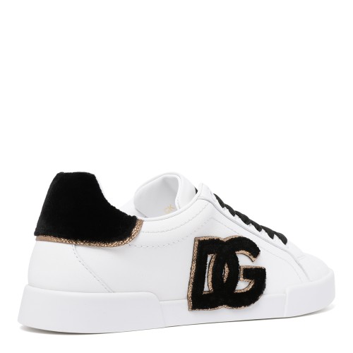 Dolce & Gabbana White DG Logo Sneakers.