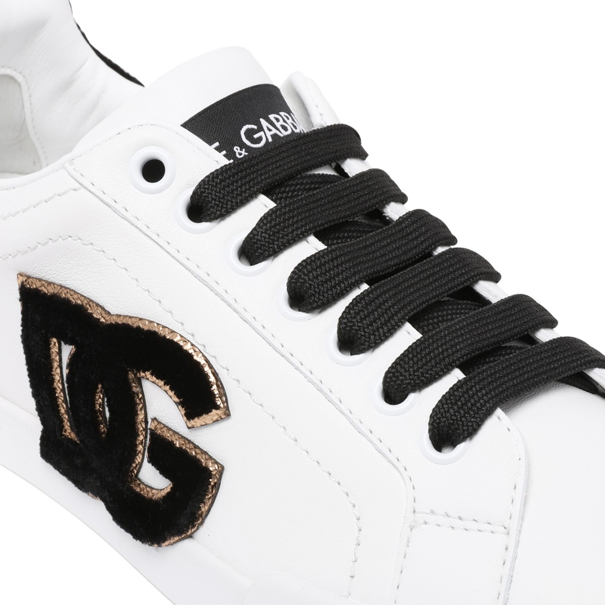 Dolce & Gabbana White DG Logo Sneakers.