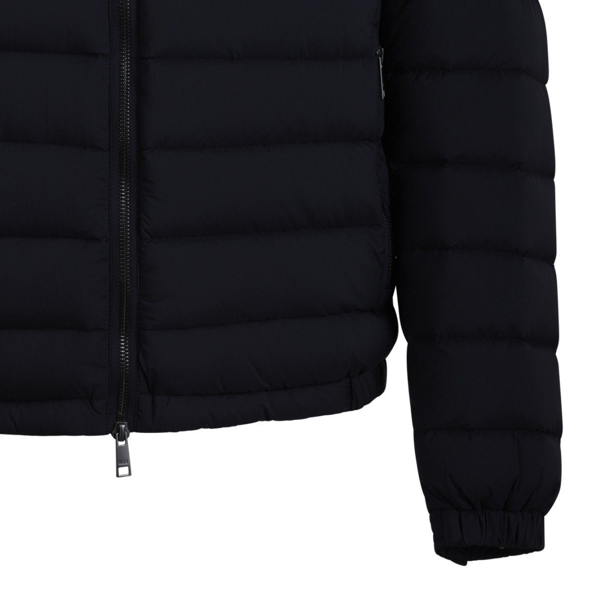 ADD Black Quilted Puffer Jacket.