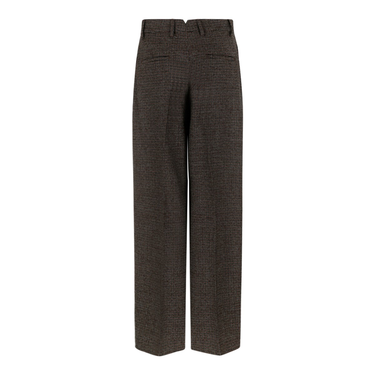 AMI Paris Brown Wide-Leg Trousers.