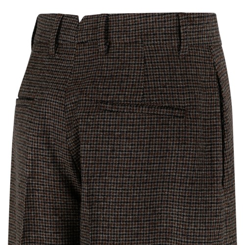 AMI Paris Brown Wide-Leg Trousers.