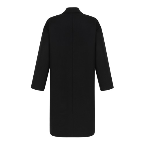 Douuod Black Double-Breasted Coat. 2