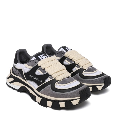 Dolce & Gabbana Black and White Chunky Sneakers. 2