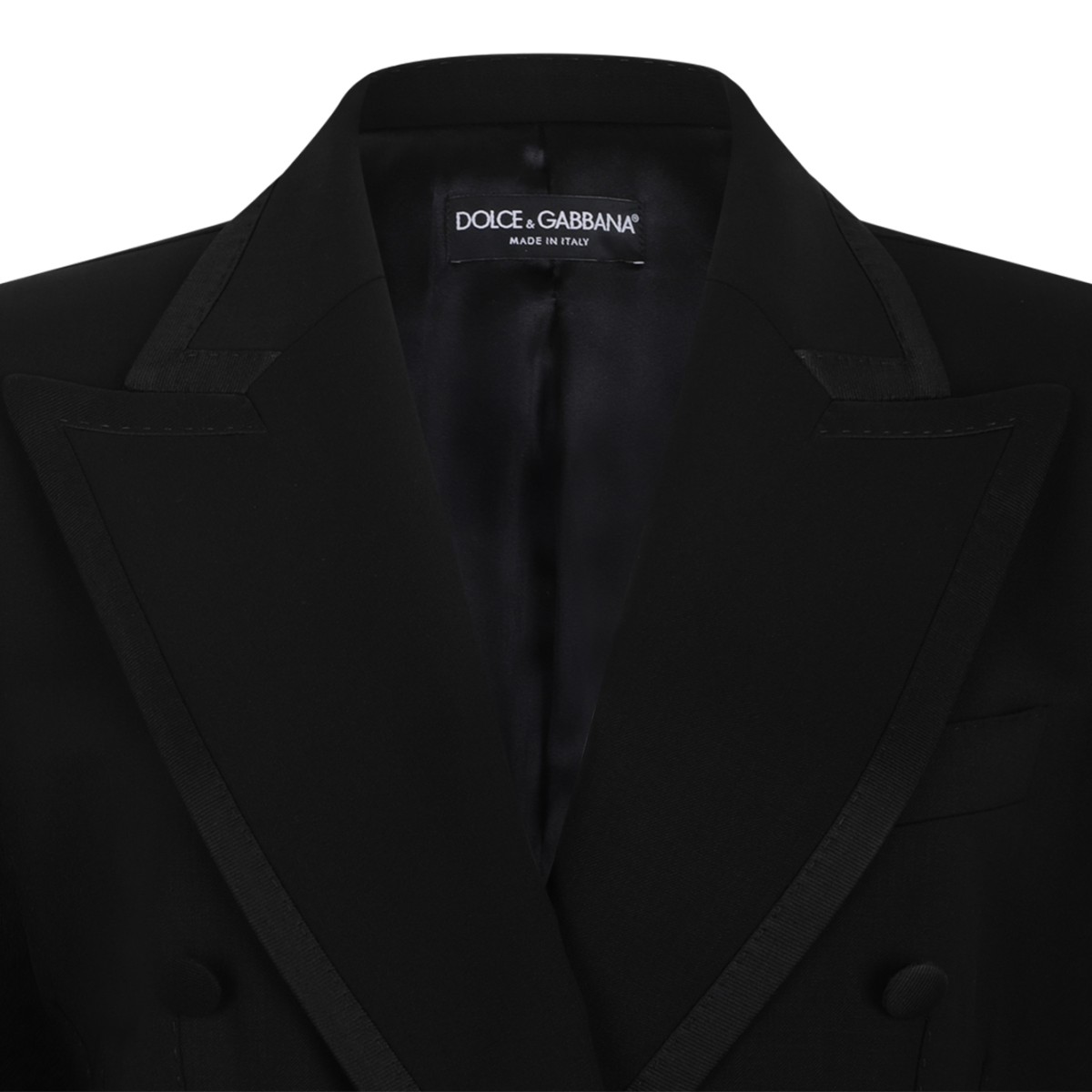 Dolce & Gabbana Black Double-Breasted Blazer.
