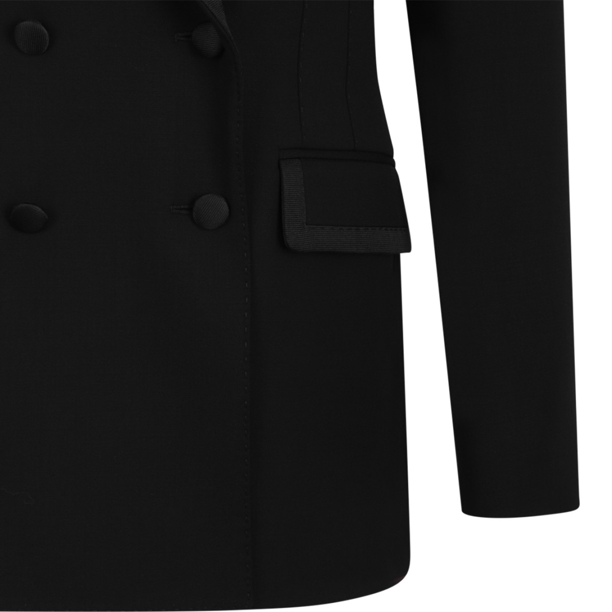 Dolce & Gabbana Black Double-Breasted Blazer.