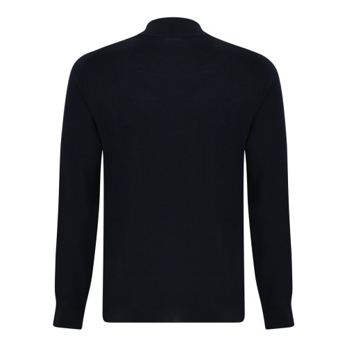 Drumohr Black Mock-Neck Sweater. 2