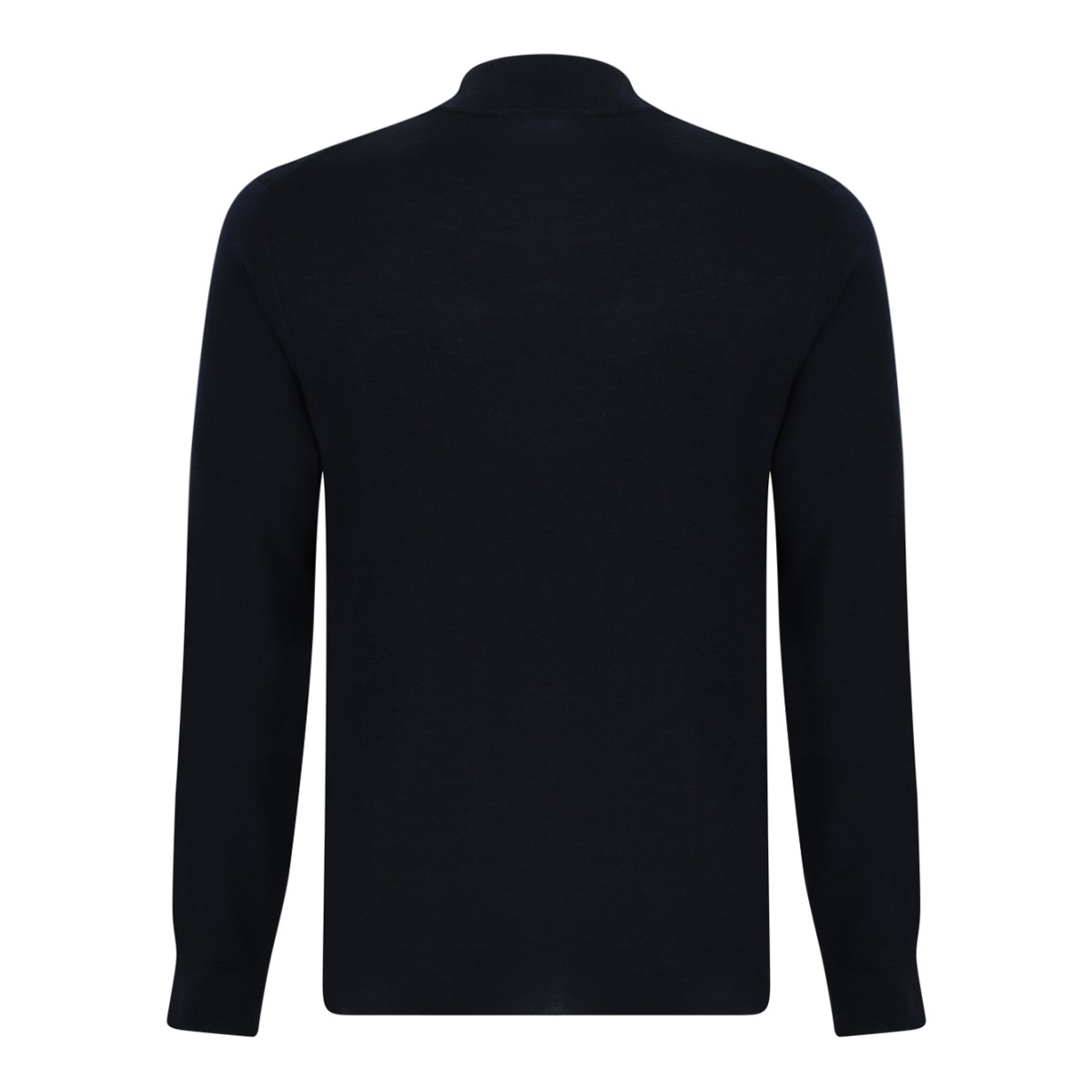 Drumohr Black Mock-Neck Sweater.