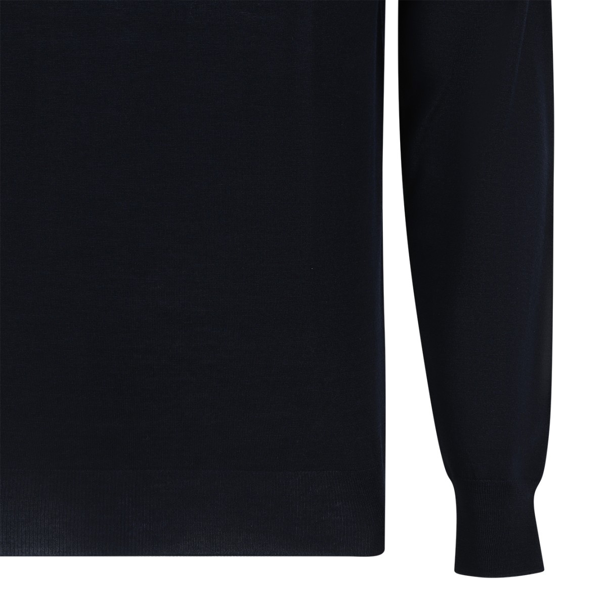 Drumohr Black Mock-Neck Sweater.