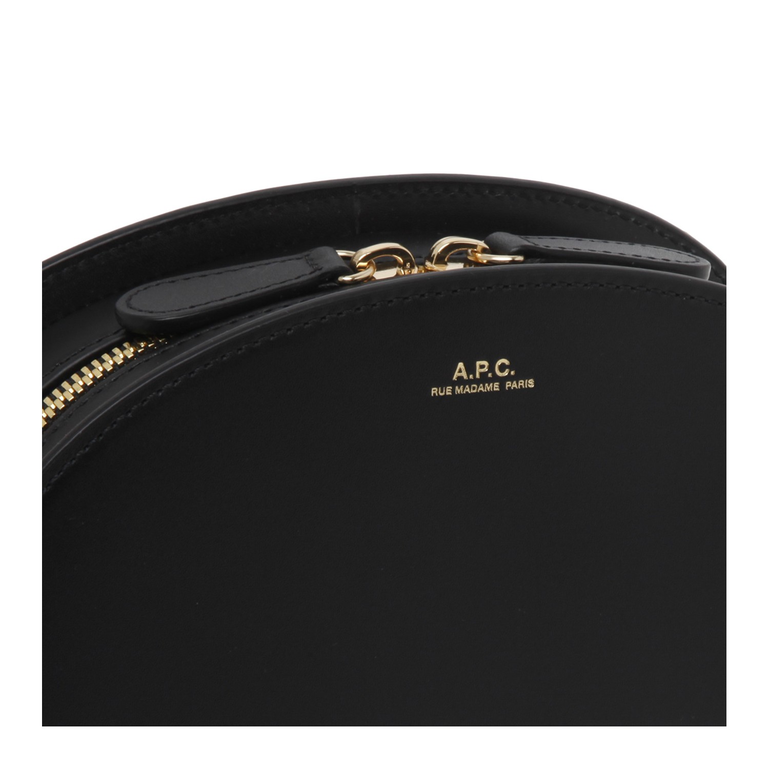 A.P.C. Half-Moon Leather Crossbody Bag