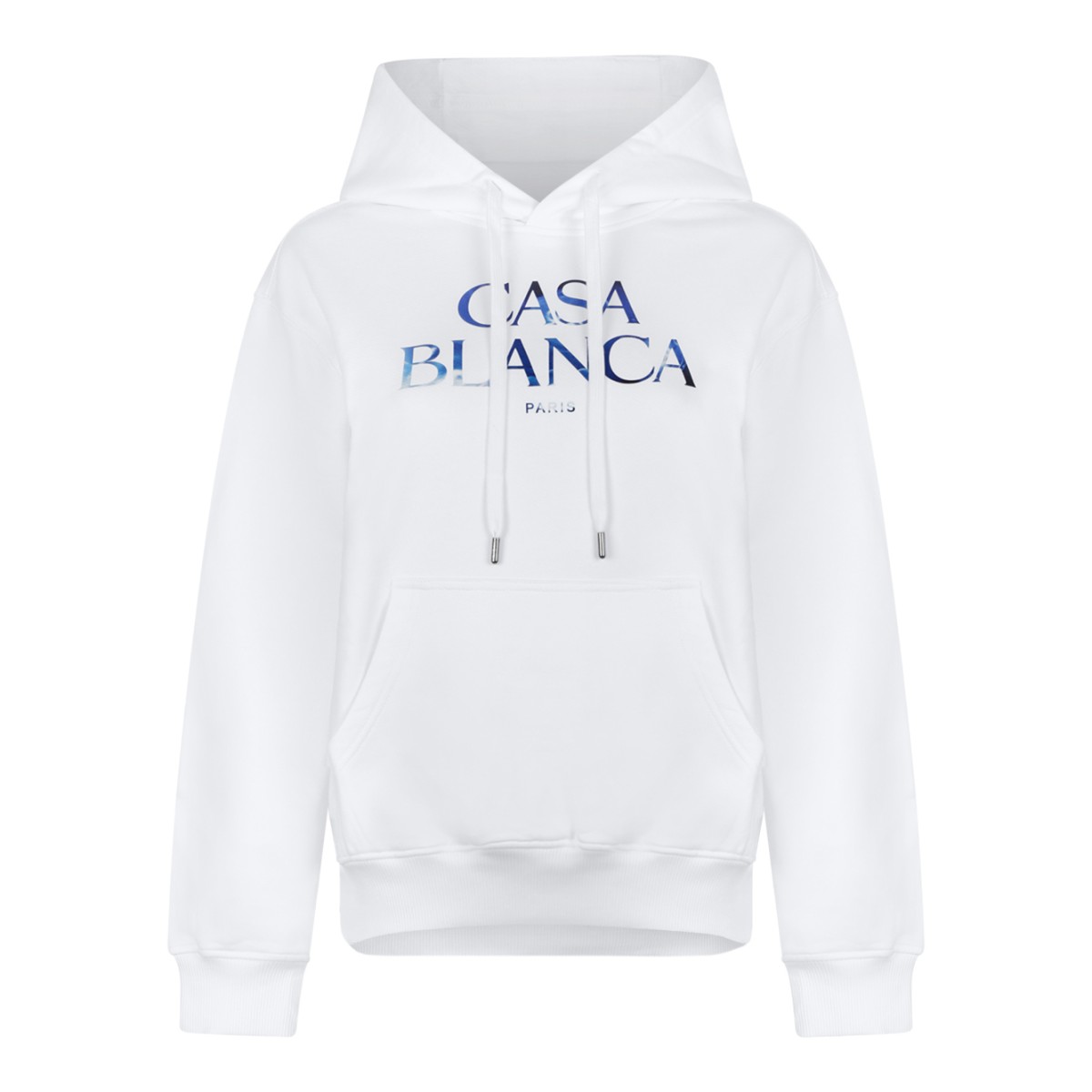 Casablanca White Logo Hoodie.