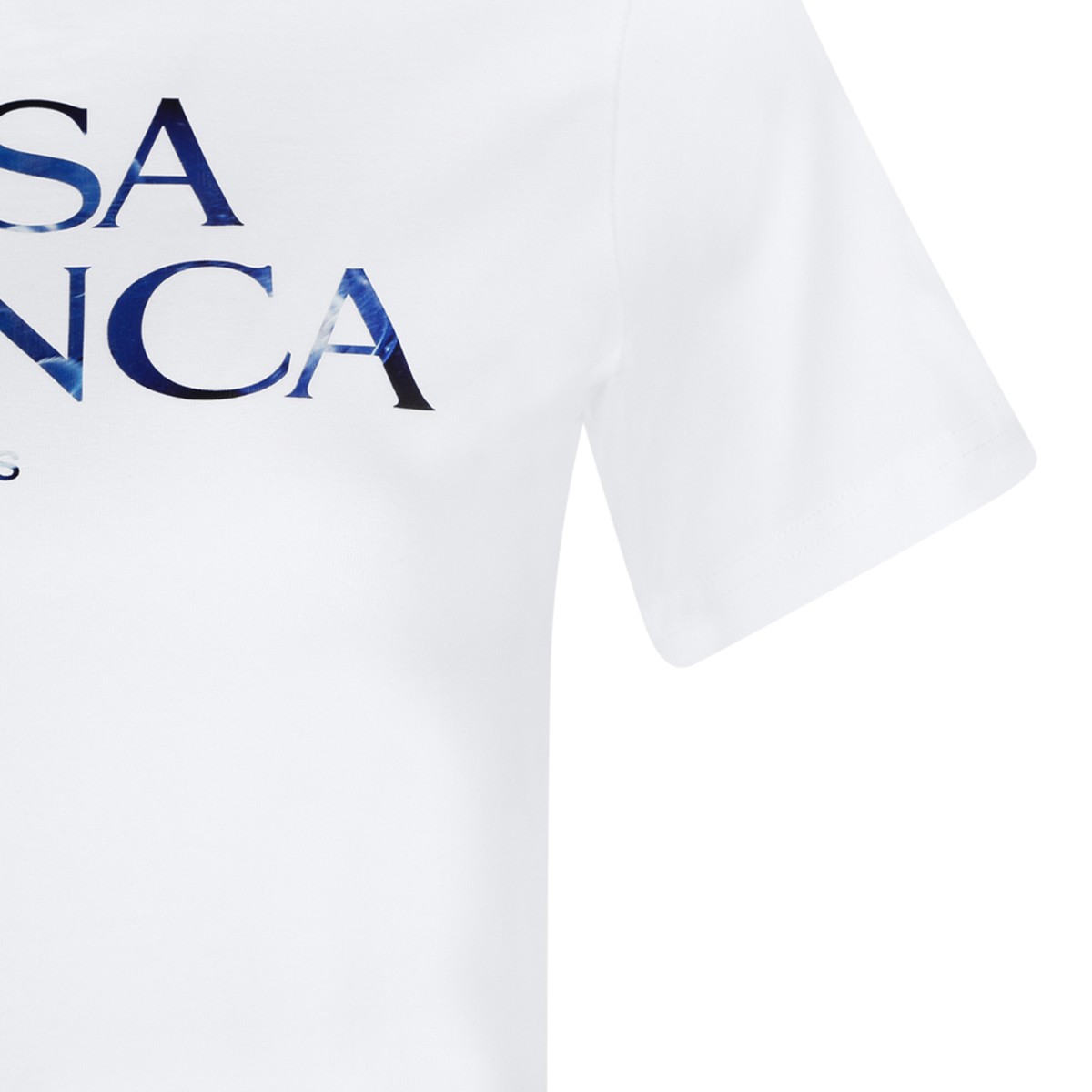 Casablanca White Logo T-Shirt.