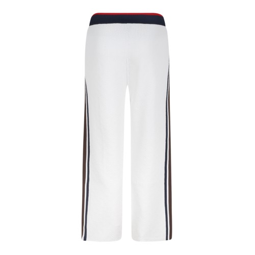 Casablanca White Wide-Leg Track Pants. 2