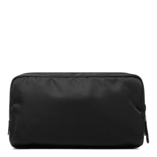 Prada Black Trousse. Black leather trousse.