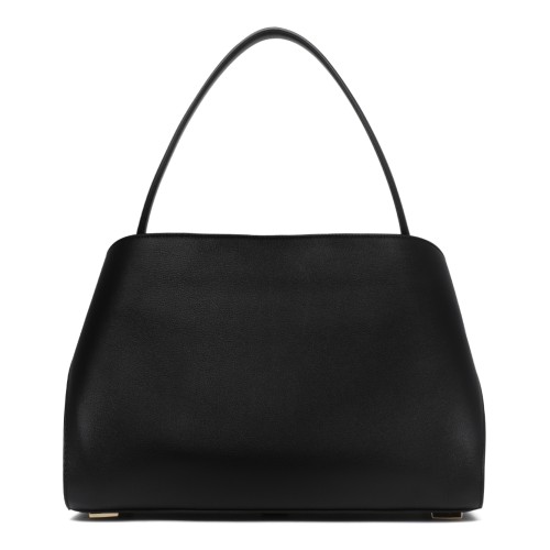 Ferragamo Black Leather Shoulder Bag.  2