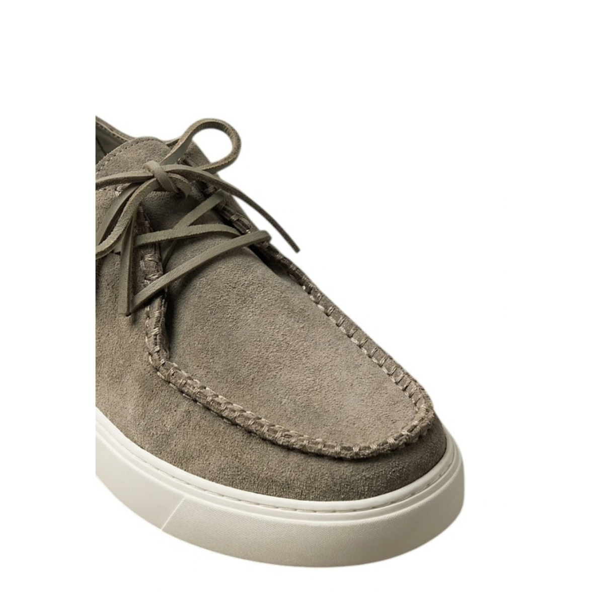 Calvin Klein Beige Suede Lace-Up Shoes.