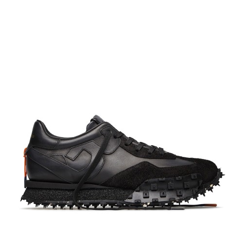 Barracuda Black Mixed-Material Sneakers.