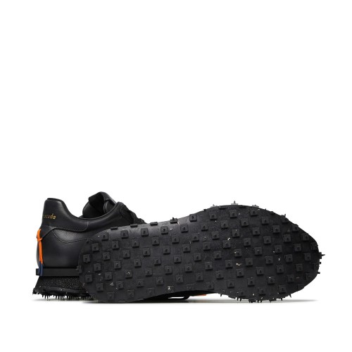 Barracuda Black Mixed-Material Sneakers.