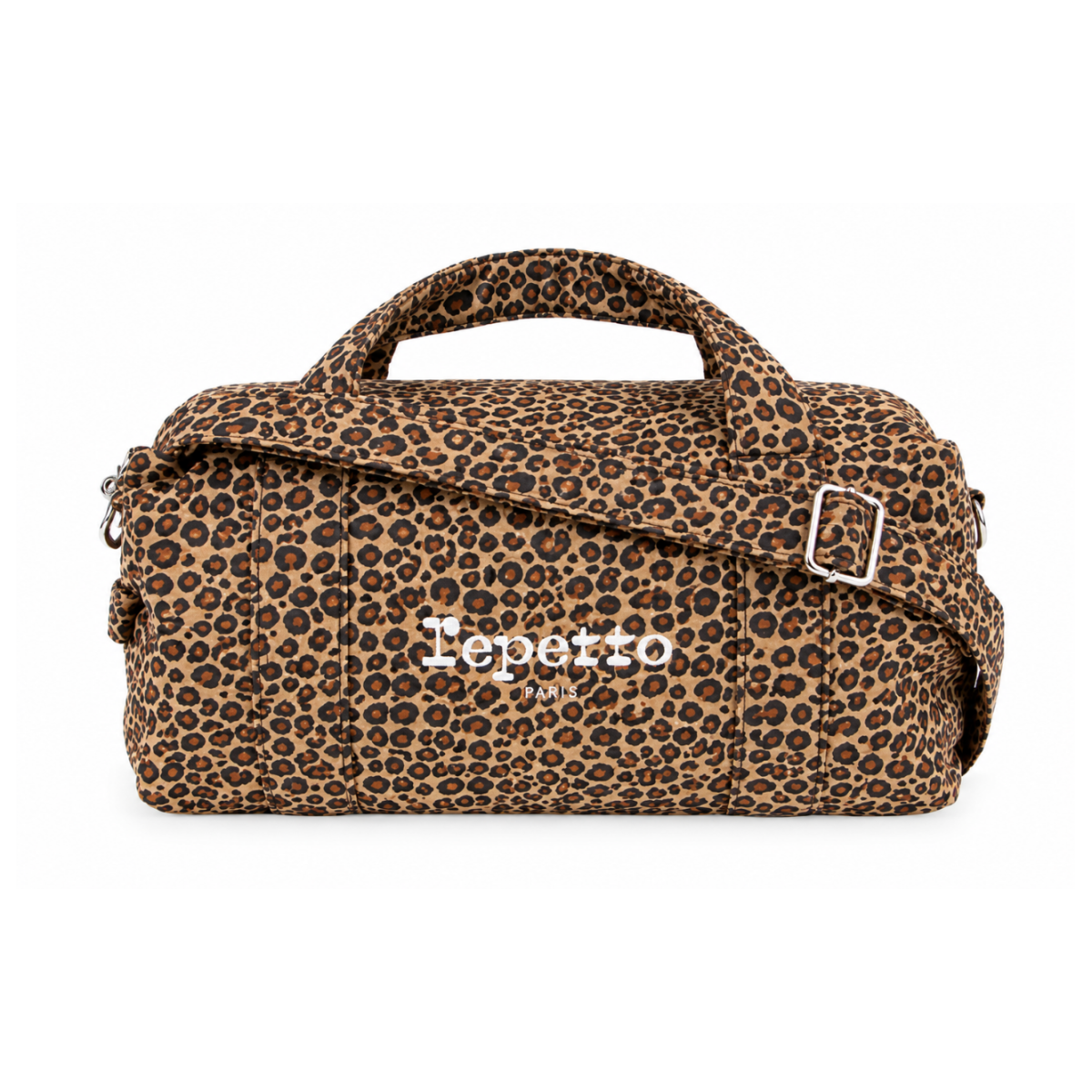 Repetto Leopard-Print Duffle Bag.