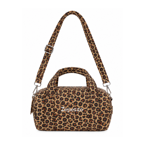 Repetto Leopard-Print Mini Duffle Bag.
