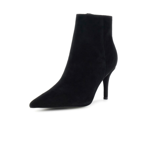 Guess Black Suede Pointed-Toe Ankle Boots. 2