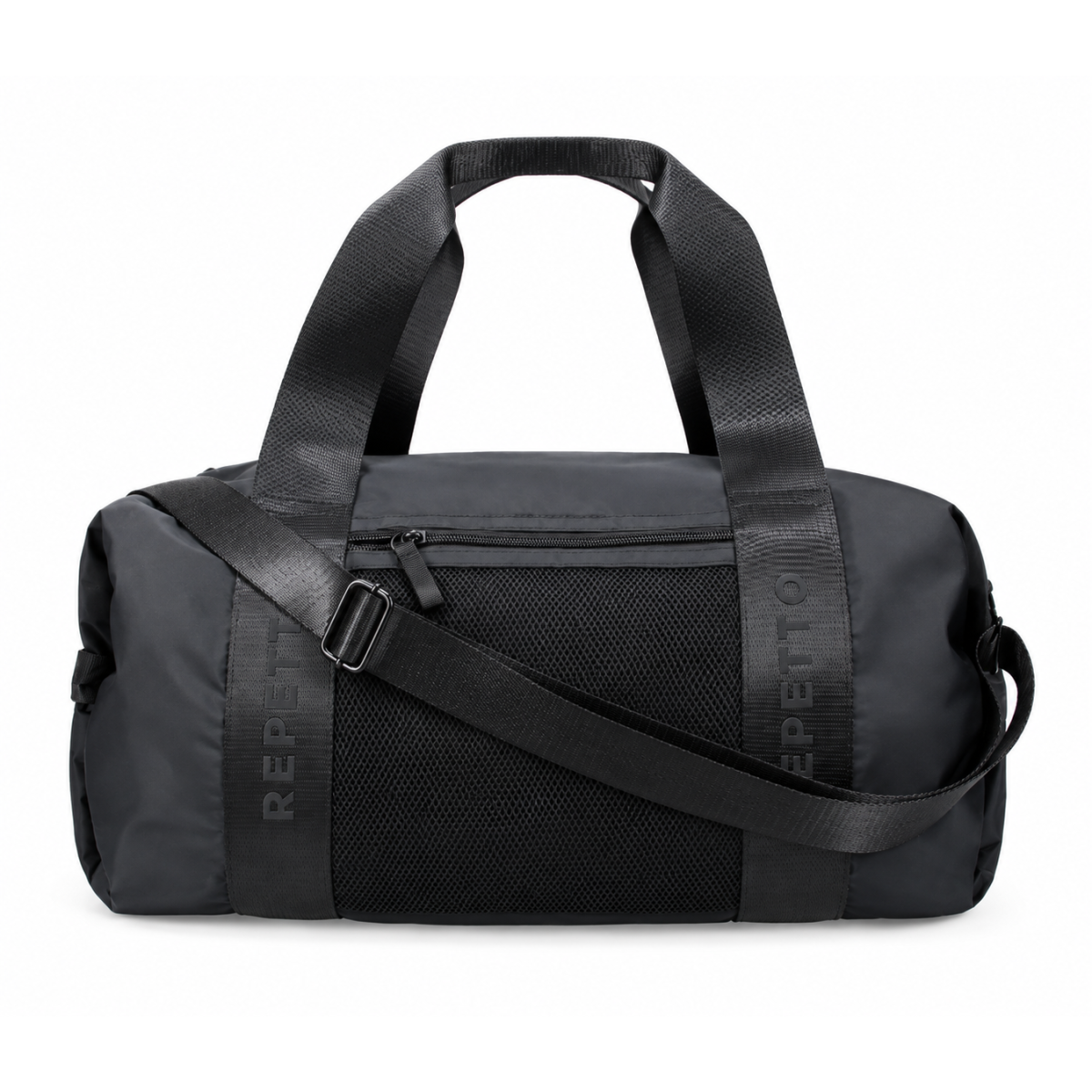 Repetto Black Nylon Duffle Bag.