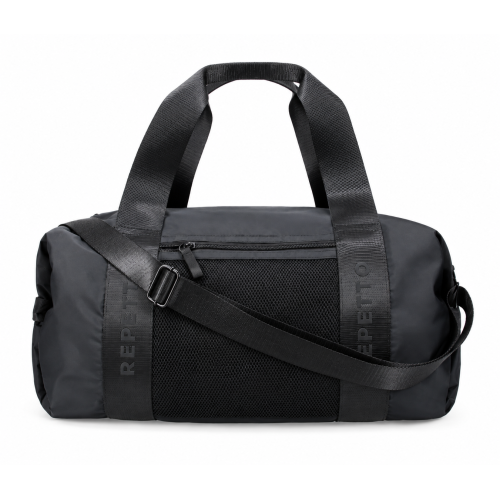Repetto Black Nylon Duffle Bag.