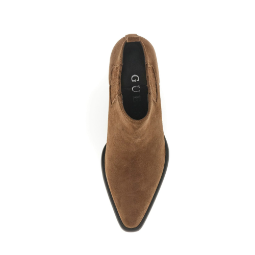 Guess Brown Suede Western Ankle Boots.