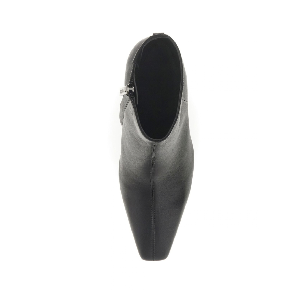 Guess Black Leather Heeled Ankle Boots.