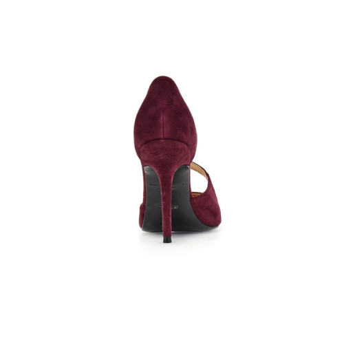 Guess Burgundy Suede Mary Jane Pumps.
