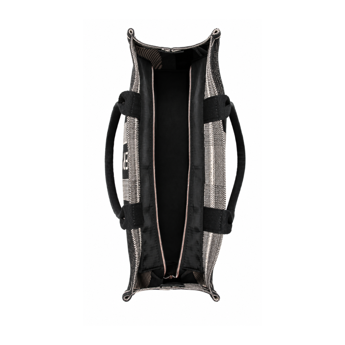 Repetto Black and White Woven Tote Bag.