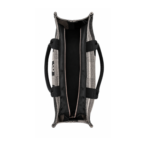 Repetto Black and White Woven Tote Bag.