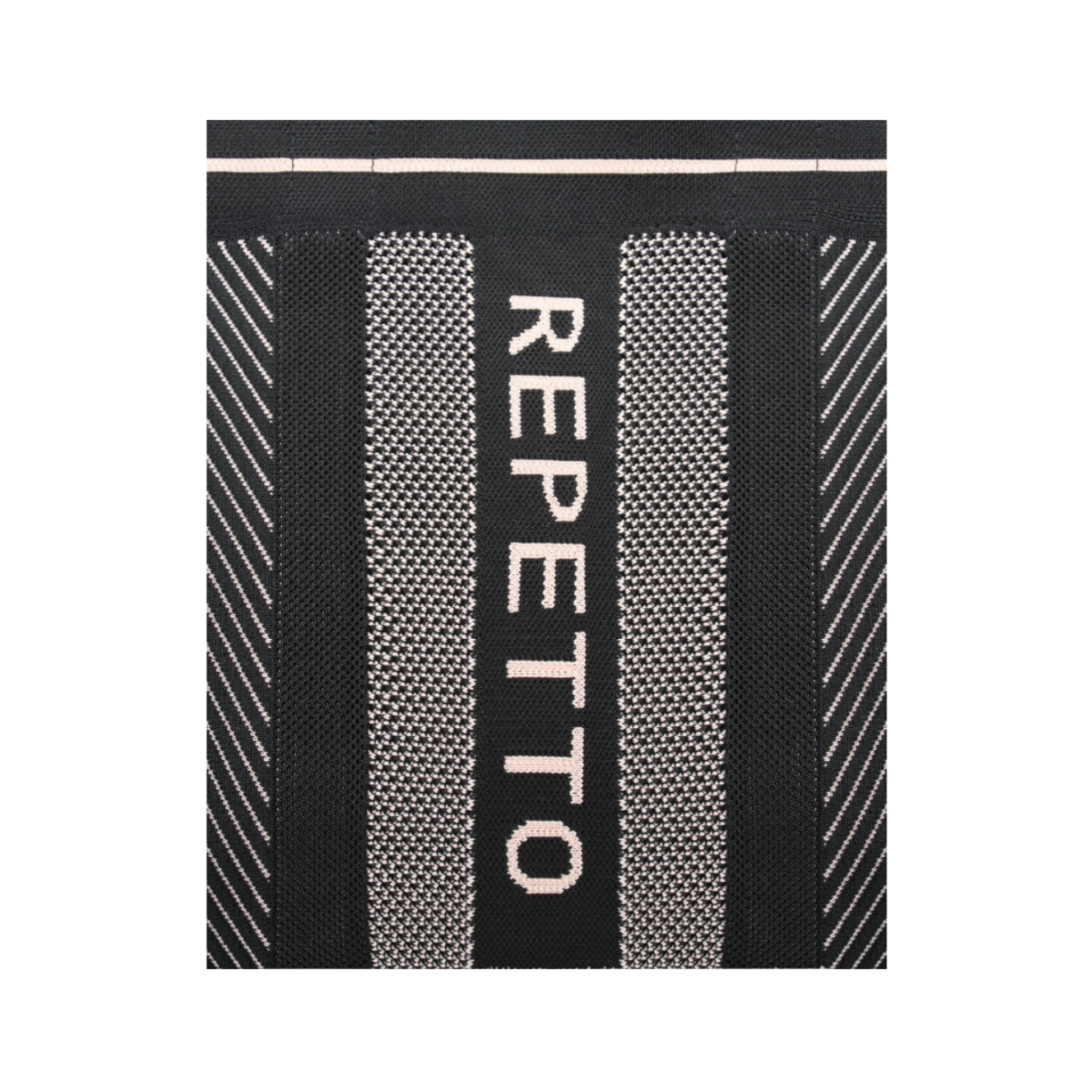 Repetto Black and White Woven Tote Bag.