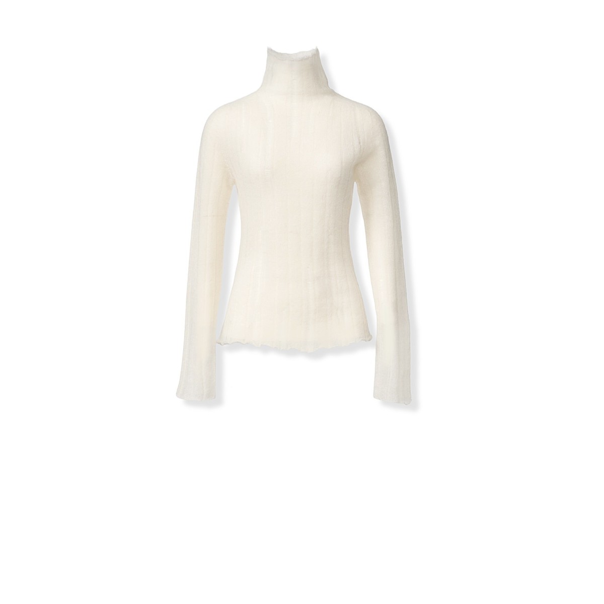 Fabiana Filippi Ivory Turtleneck Sweater.