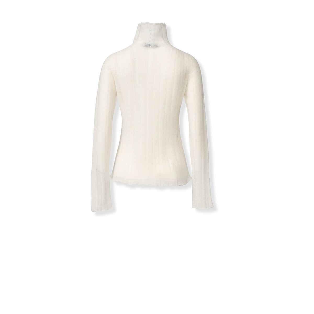 Fabiana Filippi Ivory Turtleneck Sweater.