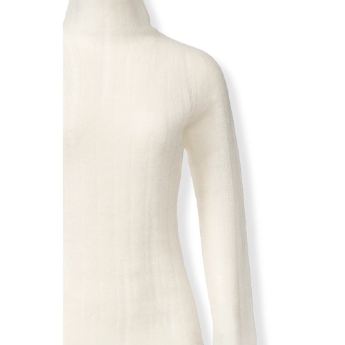 Fabiana Filippi Ivory Turtleneck Sweater.