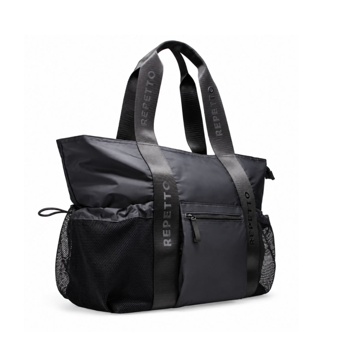 Repetto Black Nylon Tote Bag.
