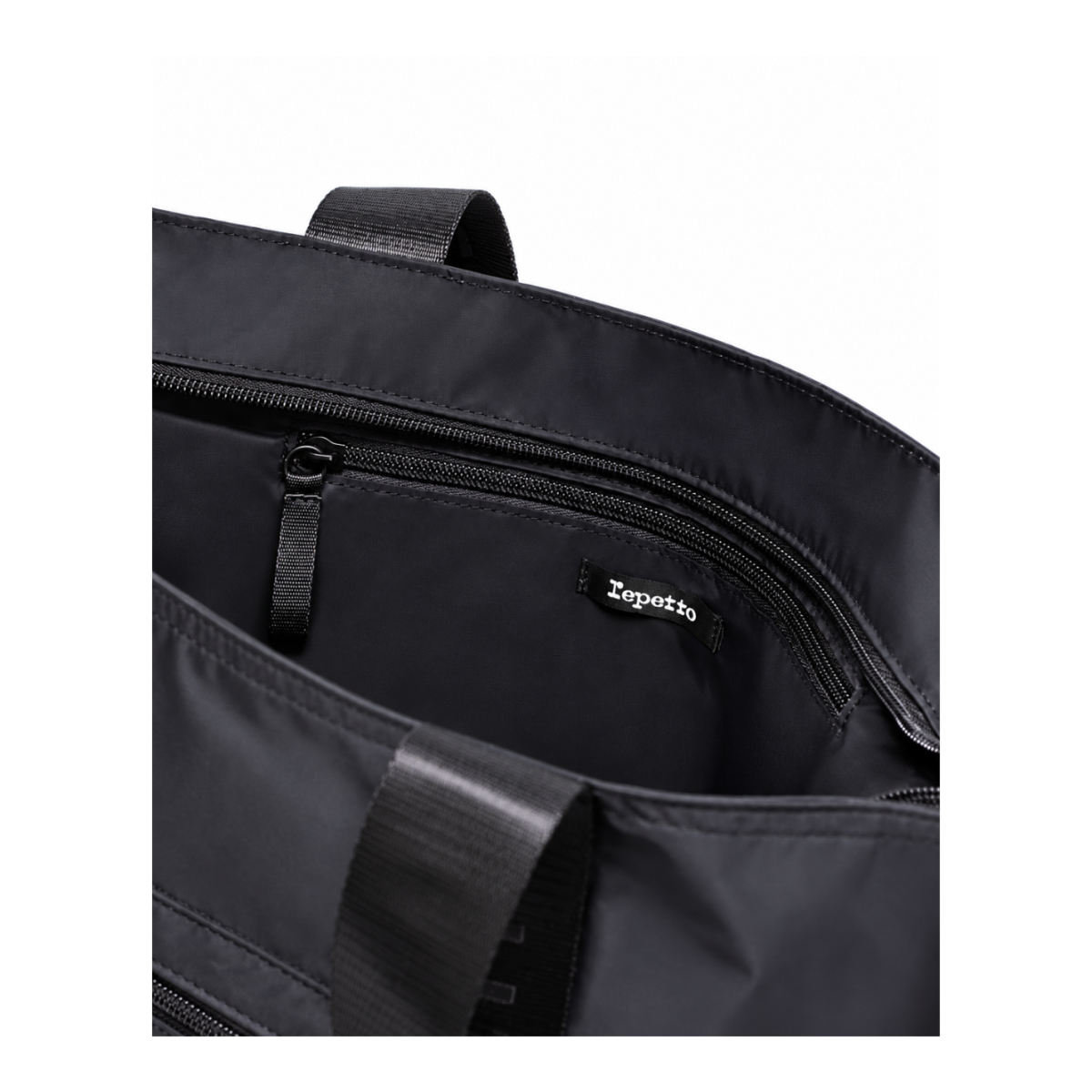Repetto Black Nylon Tote Bag.