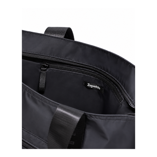 Repetto Black Nylon Tote Bag.