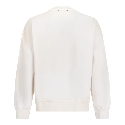 Golden Goose White Graphic Logo Sweatshirt.