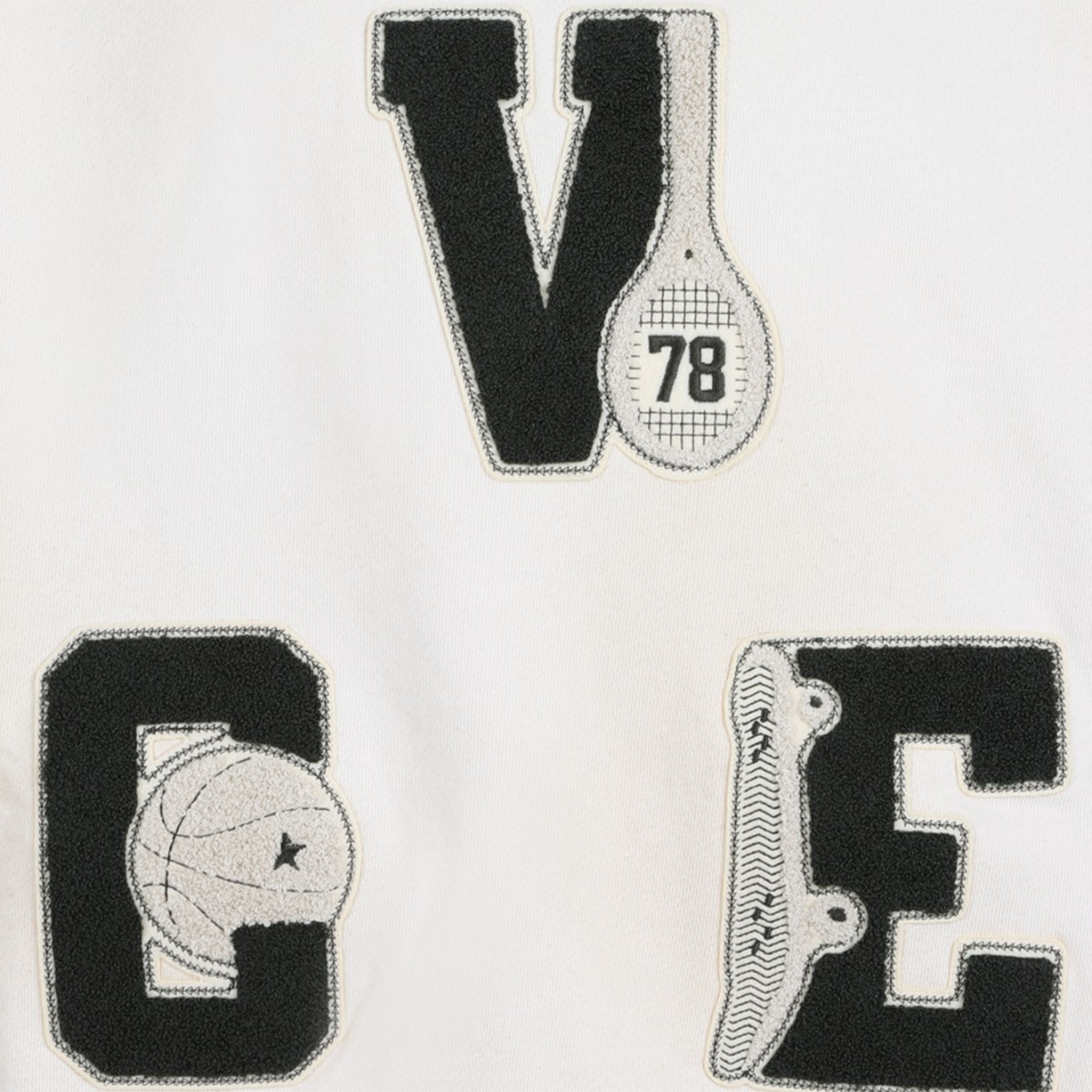 Golden Goose White Graphic Logo Sweatshirt.