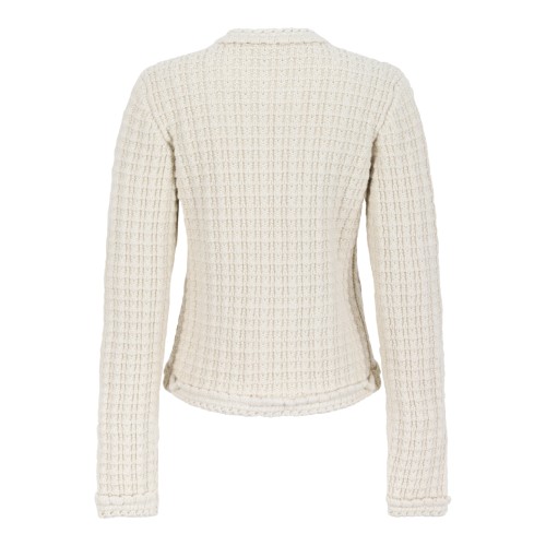Isabel Marant toile Ivory Textured Knit Cardigan. 2