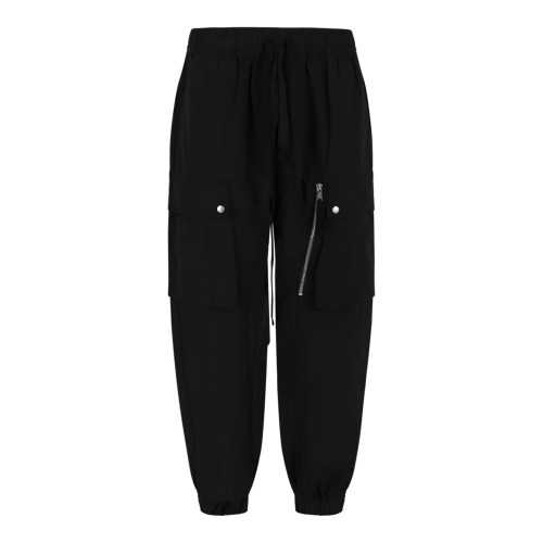 Thom Krom Black Cargo Jogger Trousers.