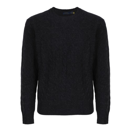 Polo Ralph Lauren Black Crew-Neck Sweater.