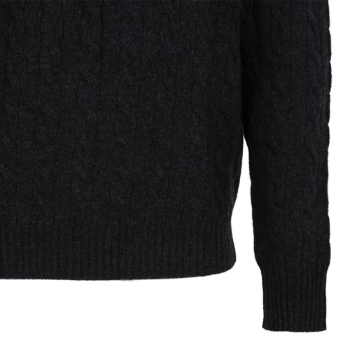 Polo Ralph Lauren Black Crew-Neck Sweater.