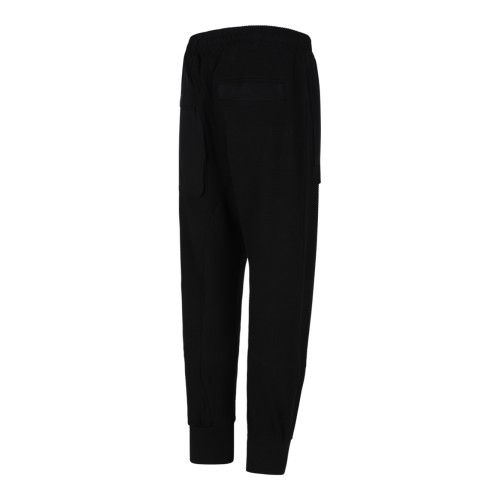 Thom Krom Black Drop-Crotch Jogger Trousers.