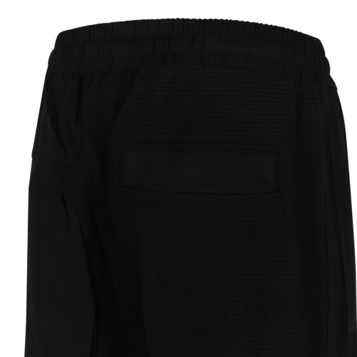 Thom Krom Black Drop-Crotch Jogger Trousers.